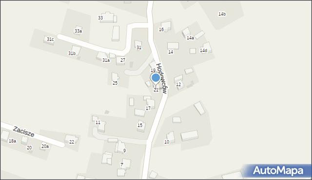 Wisła Wielka, Hodowców, 21, mapa Wisła Wielka