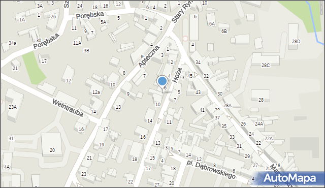 Zawiercie, Hoża, 8, mapa Zawiercie