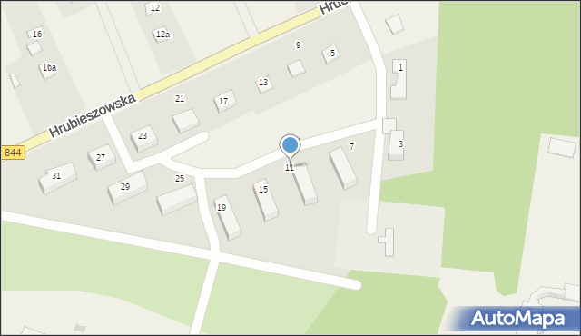 Dołhobyczów, Hrubieszowska, 11, mapa Dołhobyczów