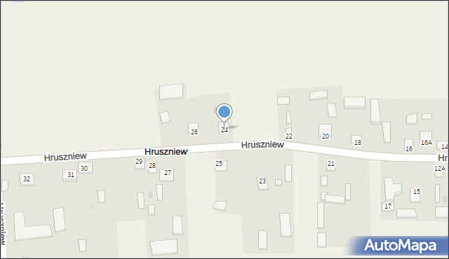 Hruszniew, Hruszniew, 24, mapa Hruszniew