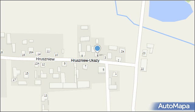 Hruszniew, Hruszniew, 6, mapa Hruszniew