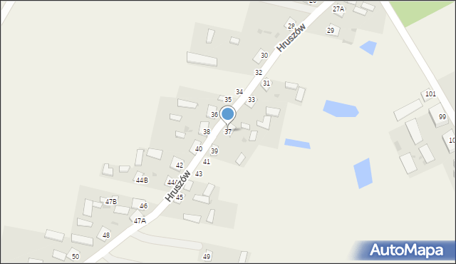 Hruszów, Hruszów, 37, mapa Hruszów