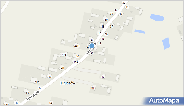 Hruszów, Hruszów, 45, mapa Hruszów