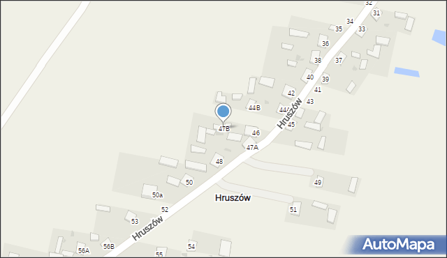 Hruszów, Hruszów, 47B, mapa Hruszów