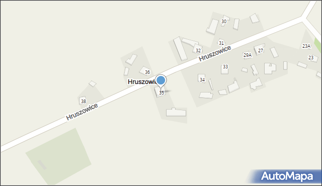 Hruszowice, Hruszowice, 35, mapa Hruszowice