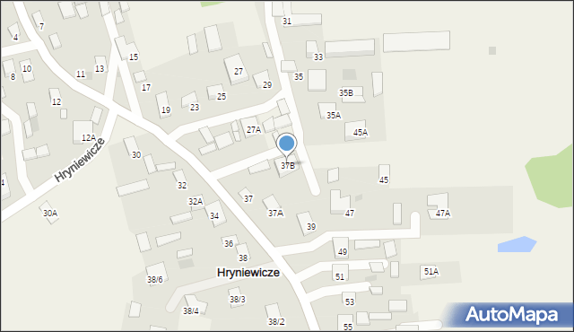 Hryniewicze, Hryniewicze, 37B, mapa Hryniewicze