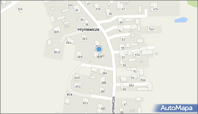 Hryniewicze, Hryniewicze, 38/8, mapa Hryniewicze