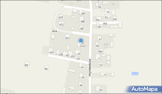 Hryniewicze, Hryniewicze, 38E, mapa Hryniewicze