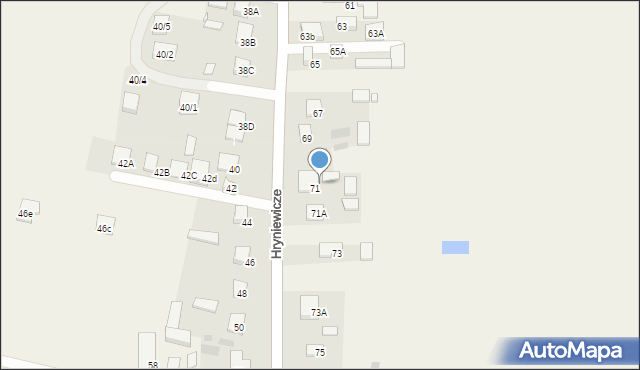 Hryniewicze, Hryniewicze, 71b, mapa Hryniewicze
