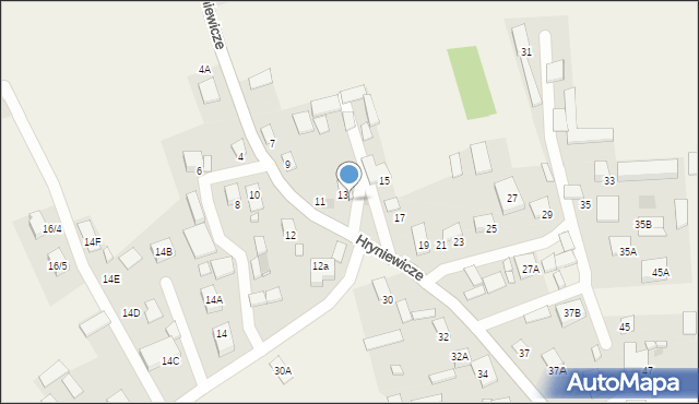 Hryniewicze, Hryniewicze, 9, mapa Hryniewicze