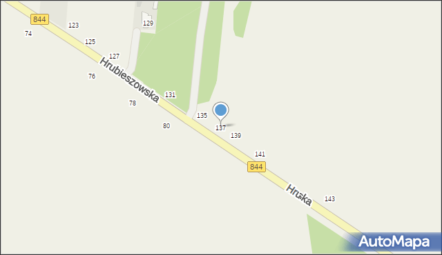 Kamień, Hrubieszowska, 137, mapa Kamień