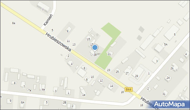 Kamień, Hrubieszowska, 19, mapa Kamień