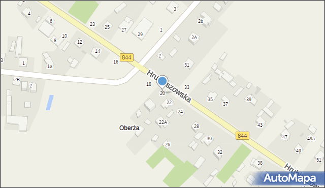 Kamień, Hrubieszowska, 20, mapa Kamień