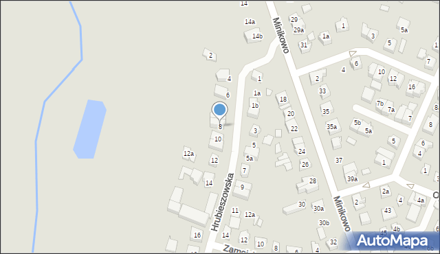 Poznań, Hrubieszowska, 8, mapa Poznania