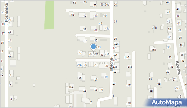 Ruda Śląska, Hrubego Jana, ks., 29a, mapa Rudy Śląskiej