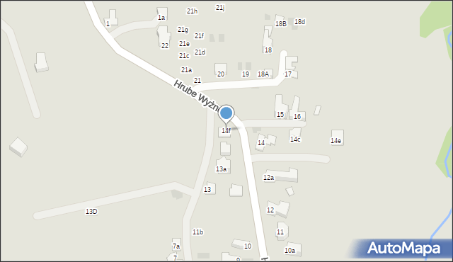 Zakopane, Hrube Wyżne, 14f, mapa Zakopanego