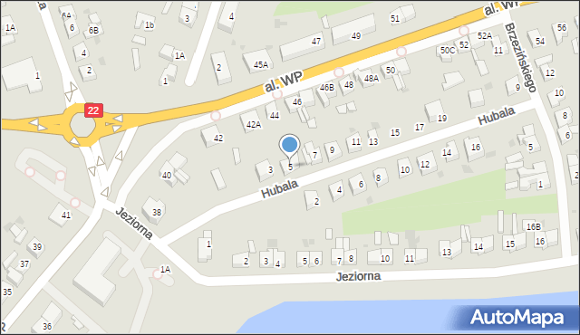 Człuchów, Hubala Henryka, mjr., 5, mapa Człuchów