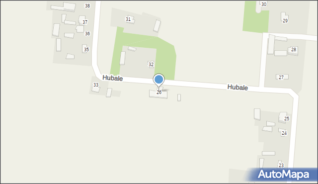 Hubale, Hubale, 26, mapa Hubale