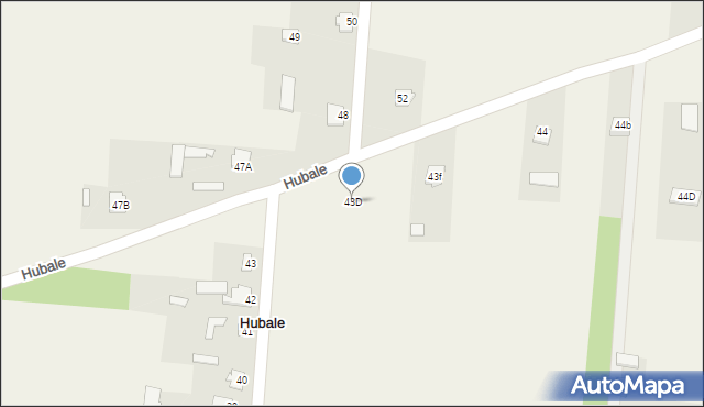 Hubale, Hubale, 43D, mapa Hubale