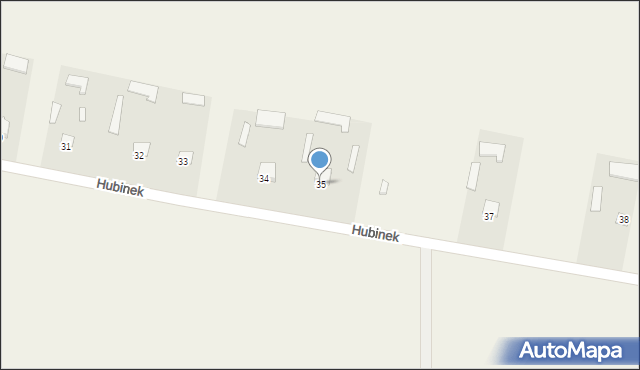 Hubinek, Hubinek, 35, mapa Hubinek