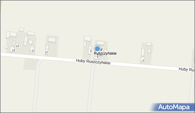 Huby Ruszczyńskie, Huby Ruszczyńskie, 6, mapa Huby Ruszczyńskie