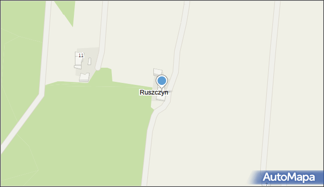 Huby Ruszczyńskie, Huby Ruszczyńskie, 9, mapa Huby Ruszczyńskie