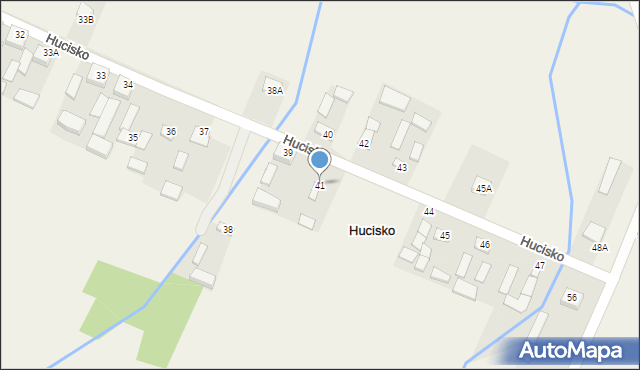 Hucisko, Hucisko, 41, mapa Hucisko