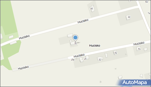 Hucisko, Hucisko, 31, mapa Hucisko