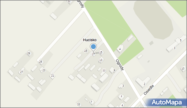 Hucisko, Hucisko, 29, mapa Hucisko