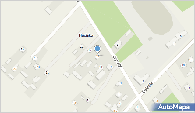 Hucisko, Hucisko, 31, mapa Hucisko