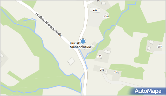 Hucisko Nienadowskie, Hucisko Nienadowskie, 119, mapa Hucisko Nienadowskie