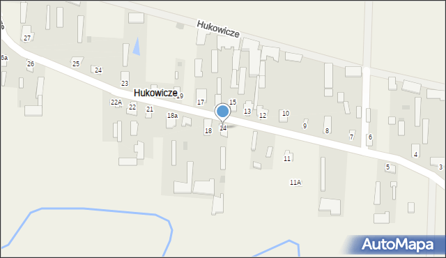 Hukowicze, Hukowicze, 14, mapa Hukowicze