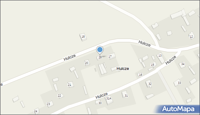 Hulcze, Hulcze, 19, mapa Hulcze