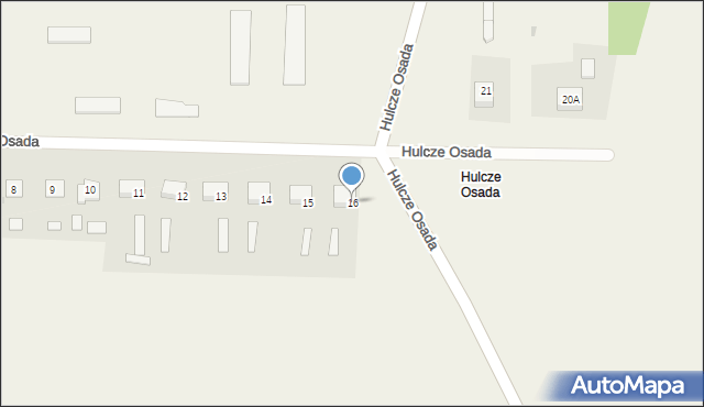 Hulcze Osada, Hulcze Osada, 16, mapa Hulcze Osada