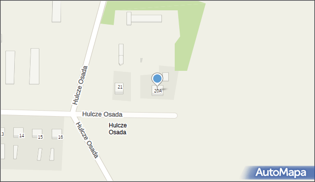 Hulcze Osada, Hulcze Osada, 20A, mapa Hulcze Osada