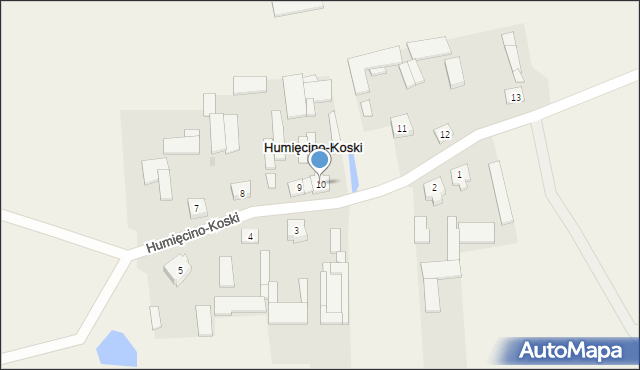 Humięcino-Koski, Humięcino-Koski, 10, mapa Humięcino-Koski