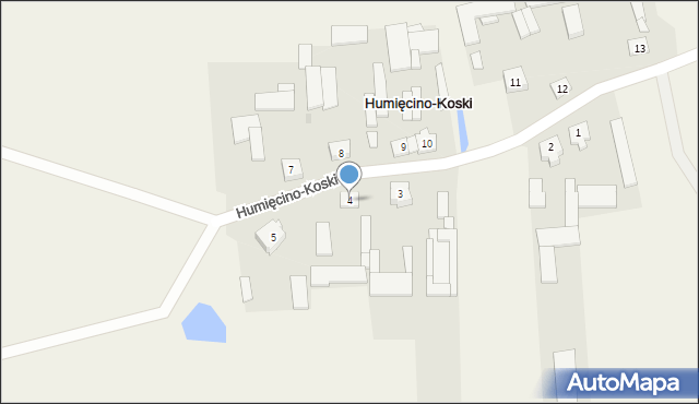 Humięcino-Koski, Humięcino-Koski, 4, mapa Humięcino-Koski