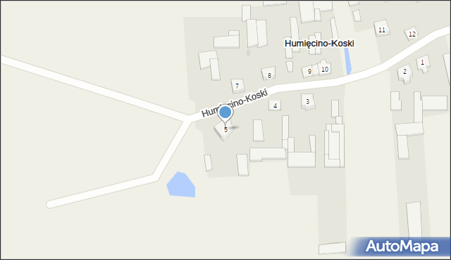 Humięcino-Koski, Humięcino-Koski, 5, mapa Humięcino-Koski