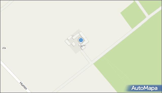 Humin-Dobra Ziemskie, Humin-Dobra Ziemskie, 16, mapa Humin-Dobra Ziemskie