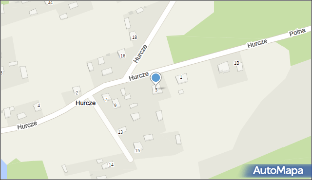 Hurcze, Hurcze, 3, mapa Hurcze