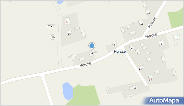 Hurcze, Hurcze, 4, mapa Hurcze