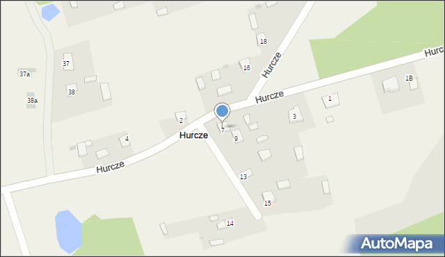 Hurcze, Hurcze, 7, mapa Hurcze