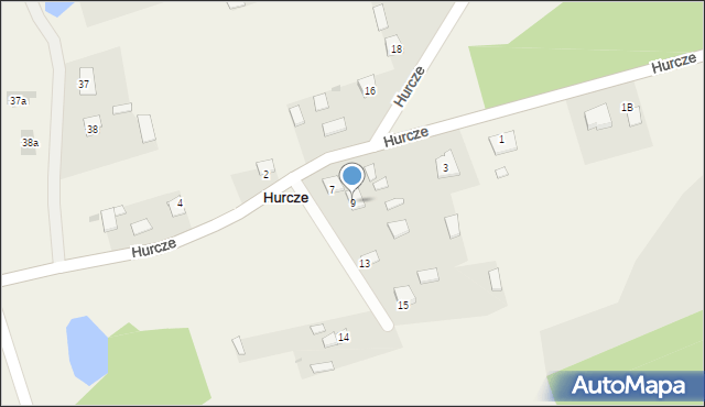 Hurcze, Hurcze, 9, mapa Hurcze