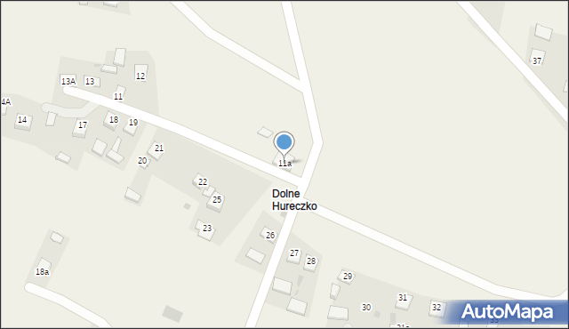 Hureczko, Hureczko, 11a, mapa Hureczko