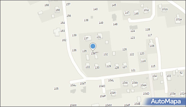 Hureczko, Hureczko, 134, mapa Hureczko