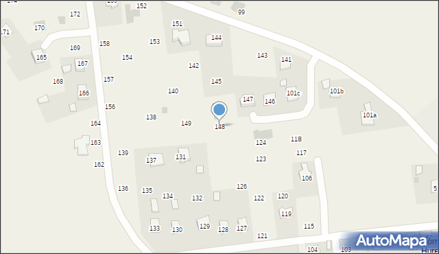 Hureczko, Hureczko, 148, mapa Hureczko