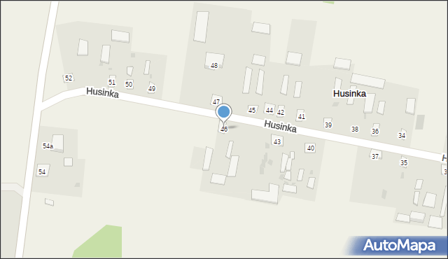 Husinka, Husinka, 46, mapa Husinka