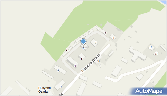 Husynne, Husynne, 6, mapa Husynne