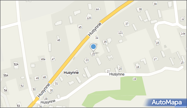 Husynne, Husynne, 22, mapa Husynne