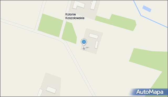 Huszcza, Huszcza Druga, 64, mapa Huszcza